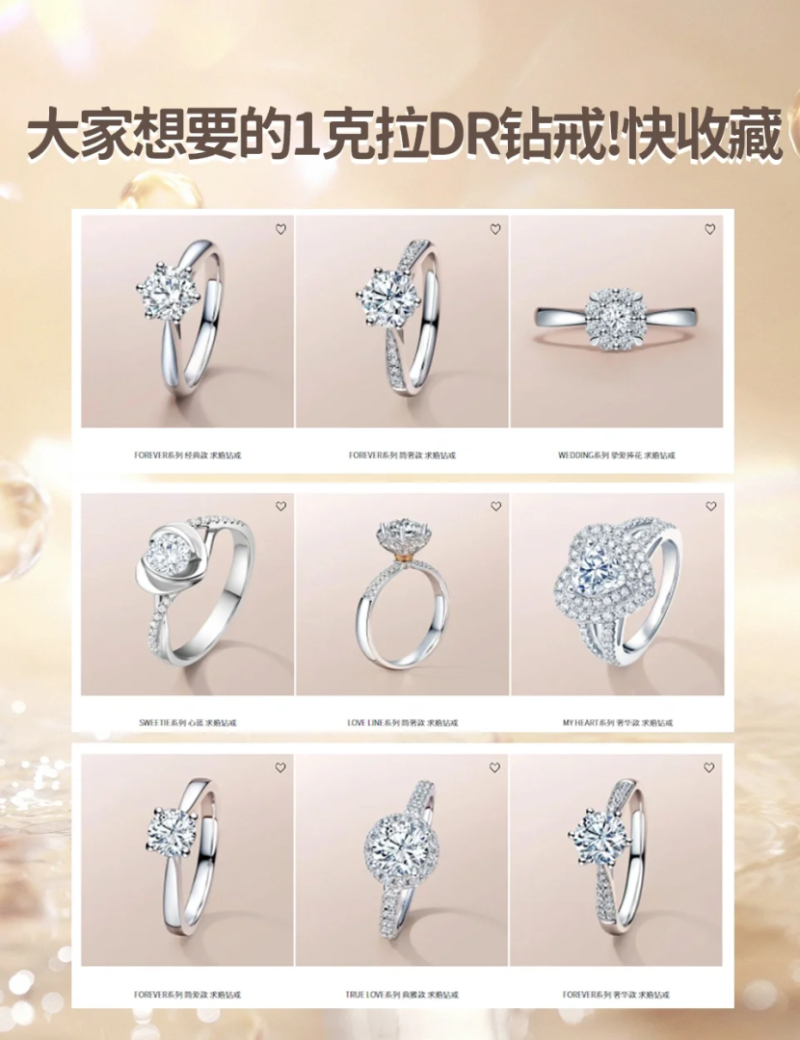 dr钻戒最便宜的一款样式dr钻戒最便宜的一款多少钱
