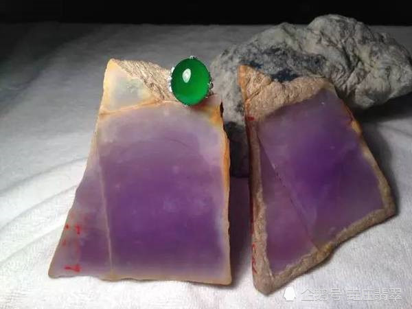 翡翠紫罗兰紫罗兰冰种翡翠原石切开图片-第2张图片-翡翠网 翡翠紫罗兰紫罗兰冰种翡翠原石切开图片-第2张图片-翡翠网