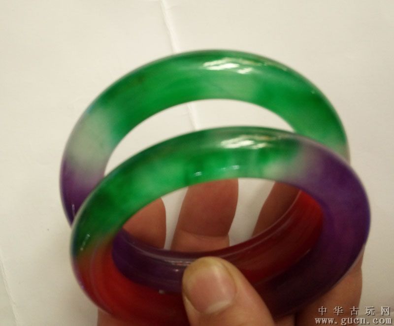 翡翠福禄寿手镯,清代福禄寿三色翡翠手镯-第1张图片-翡翠网 翡翠福禄寿手镯,清代福禄寿三色翡翠手镯-第1张图片-翡翠网