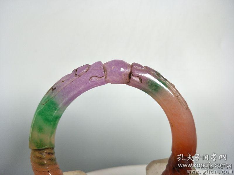 清代玉镯,翡翠 清代 手镯-第1张图片-翡翠网 清代玉镯,翡翠 清代 手镯-第1张图片-翡翠网