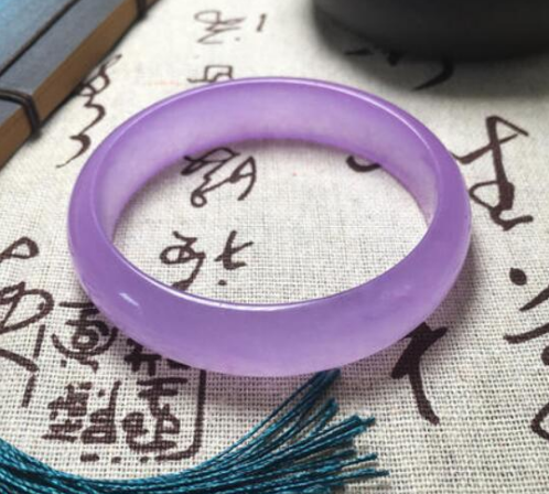 糯种紫色翡翠手镯糯种翡翠图片-第2张图片-翡翠网 糯种紫色翡翠手镯糯种翡翠图片-第2张图片-翡翠网