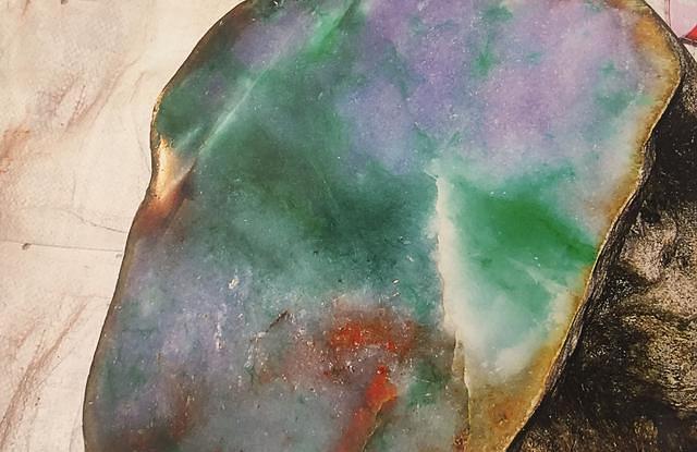 翡翠原石雾层视频,木那料打灯红雾出什么-第2张图片-翡翠网 翡翠原石雾层视频,木那料打灯红雾出什么-第2张图片-翡翠网