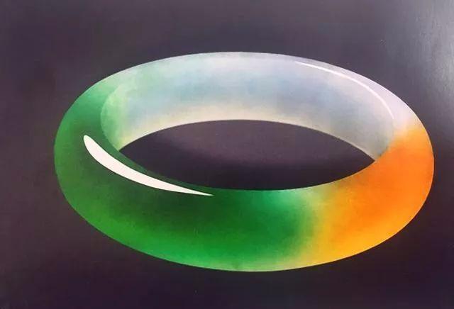 三彩翡翠手镯的简单介绍-第1张图片-翡翠网 三彩翡翠手镯的简单介绍-第1张图片-翡翠网