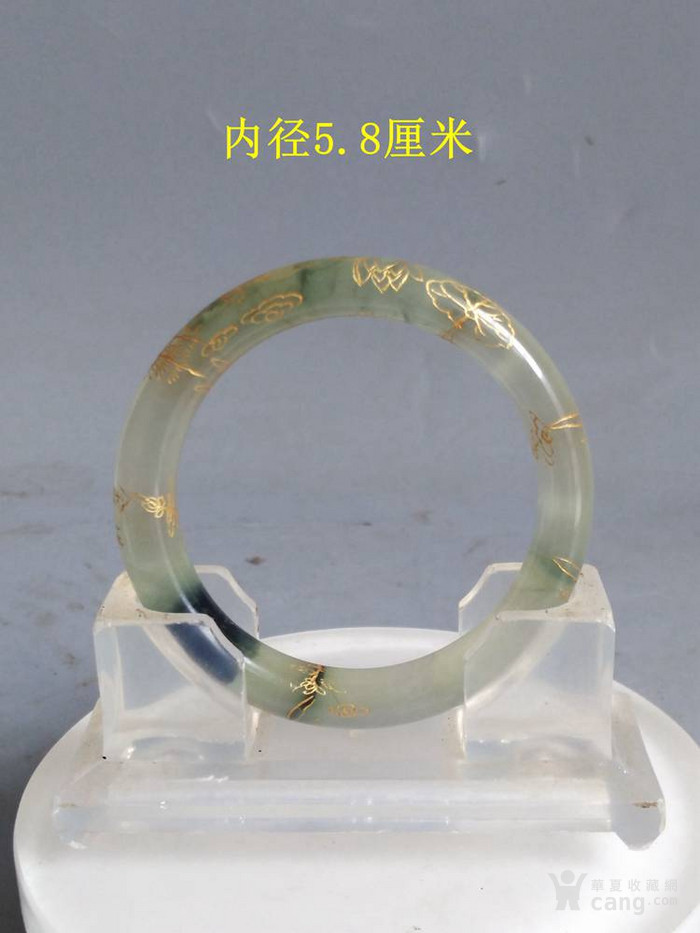 翡翠手镯描述,翡翠手镯描金-第1张图片-翡翠网 翡翠手镯描述,翡翠手镯描金-第1张图片-翡翠网
