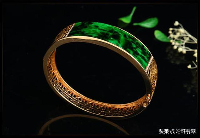 翡翠铁龙生手镯翡翠铁龙生手镯镶嵌图片-第5张图片-翡翠网 翡翠铁龙生手镯翡翠铁龙生手镯镶嵌图片-第5张图片-翡翠网
