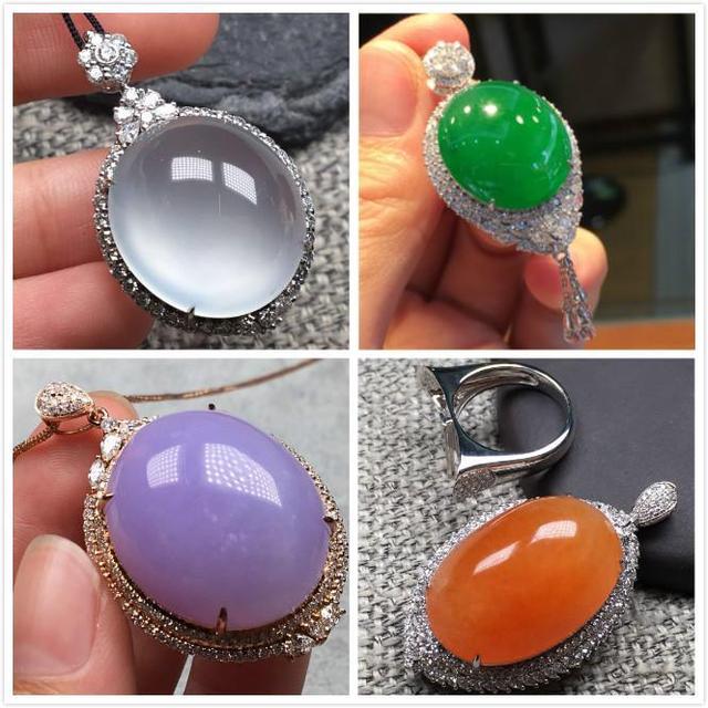 翡翠镶嵌镯子图片,翡翠手镯镶嵌图片大全-第26张图片-翡翠网 翡翠镶嵌镯子图片,翡翠手镯镶嵌图片大全-第26张图片-翡翠网