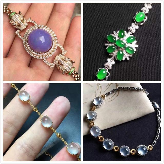 翡翠镶嵌镯子图片,翡翠手镯镶嵌图片大全-第36张图片-翡翠网 翡翠镶嵌镯子图片,翡翠手镯镶嵌图片大全-第36张图片-翡翠网