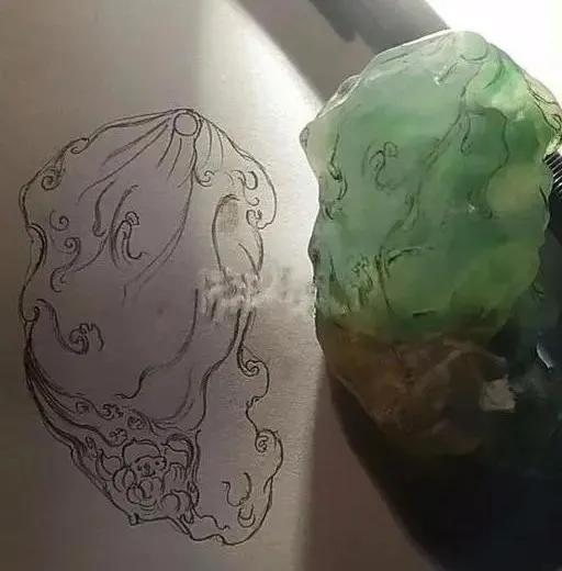 冰蓝翡翠原石毛料翡翠冰种原石-第5张图片-翡翠网 冰蓝翡翠原石毛料翡翠冰种原石-第5张图片-翡翠网