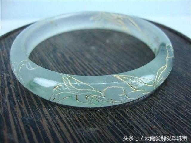 翡翠避邪气吗金镶翡翠手镯-第3张图片-翡翠网