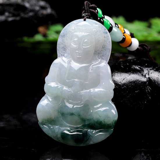 我戴观音吊坠十几年了,翡翠糯米种观音价格-第1张图片-翡翠网 我戴观音吊坠十几年了,翡翠糯米种观音价格-第1张图片-翡翠网