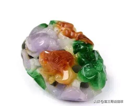 受沁翡翠手镯,五彩沁色翡翠价格-第13张图片-翡翠网 受沁翡翠手镯,五彩沁色翡翠价格-第13张图片-翡翠网