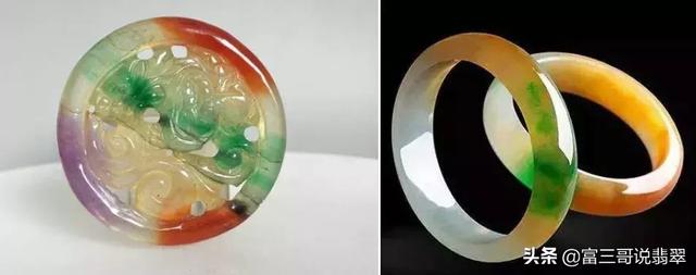 受沁翡翠手镯,五彩沁色翡翠价格-第16张图片-翡翠网 受沁翡翠手镯,五彩沁色翡翠价格-第16张图片-翡翠网