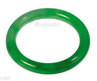 冰糯种春带彩手镯冰糯翡翠手镯上万-第9张图片-翡翠网