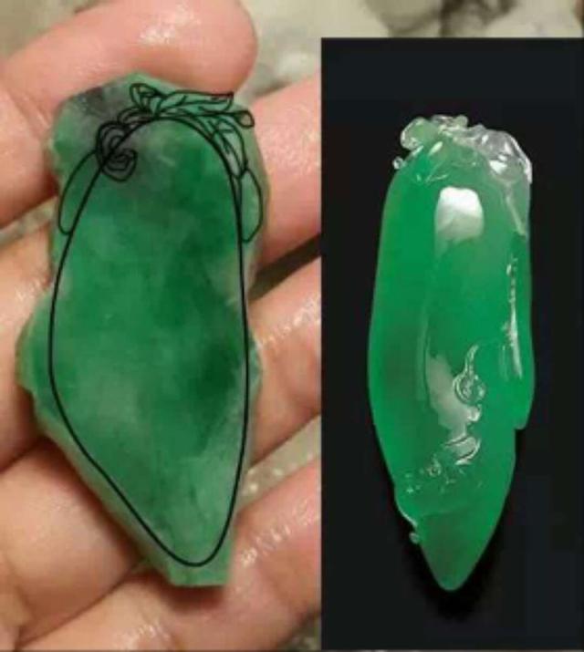 冰种翡翠设计到成品,翡翠如何从原石到成品-第4张图片-翡翠网 冰种翡翠设计到成品,翡翠如何从原石到成品-第4张图片-翡翠网