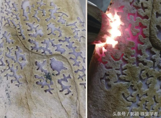 翡翠原石的了解翡翠原石窗口部分透光-第9张图片-翡翠网 翡翠原石的了解翡翠原石窗口部分透光-第9张图片-翡翠网