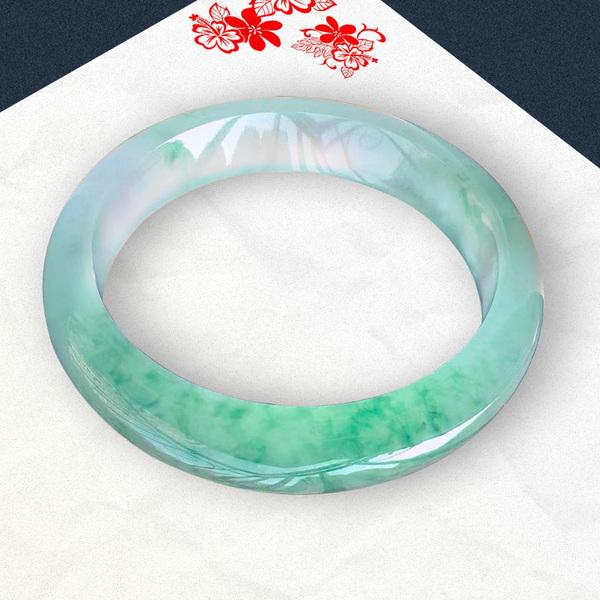 高冰翡翠料手镯一般翡翠手镯价格-第1张图片-翡翠网 高冰翡翠料手镯一般翡翠手镯价格-第1张图片-翡翠网