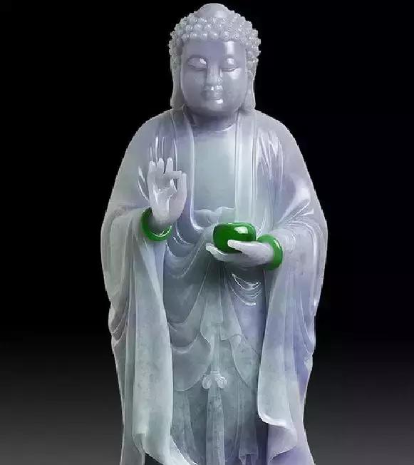 佩戴翡翠观音手镯,冰种翡翠手镯-第5张图片-翡翠网