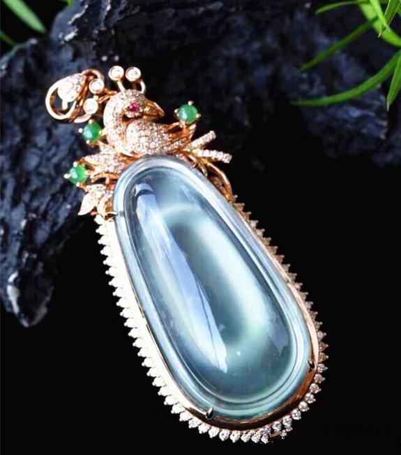 油青翡翠观音图片价格,高档油青翡翠-第10张图片-翡翠网