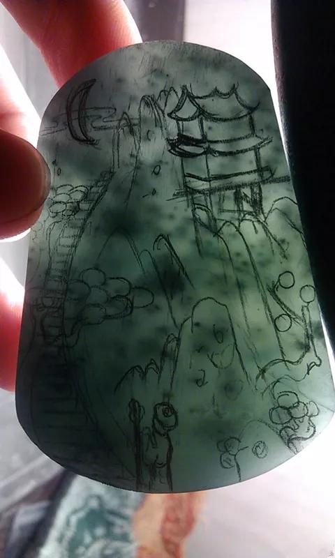 挑选翡翠原石,很薄的黑皮翡翠原石图片-第7张图片-翡翠网 挑选翡翠原石,很薄的黑皮翡翠原石图片-第7张图片-翡翠网