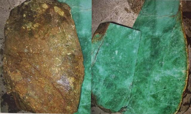 蛤蟆眼翡翠原石水泥皮翡翠原石特征-第17张图片-翡翠网