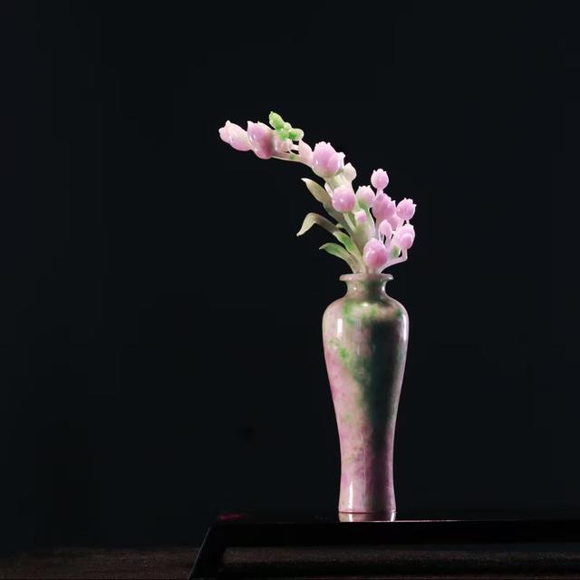 老坑料糯豆种花青翡翠挂件价格冰种好还是糯种翡翠好-第3张图片-翡翠网