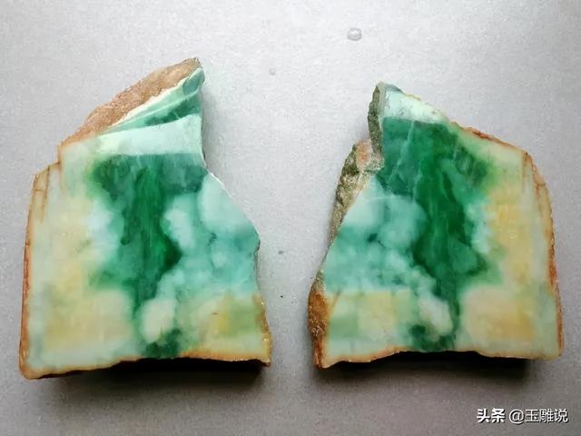 翡翠色带原石切开,后江有色带翡翠原石-第2张图片-翡翠网 翡翠色带原石切开,后江有色带翡翠原石-第2张图片-翡翠网