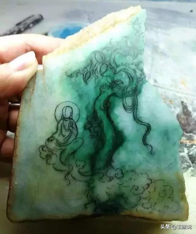 翡翠色带原石切开,后江有色带翡翠原石-第4张图片-翡翠网 翡翠色带原石切开,后江有色带翡翠原石-第4张图片-翡翠网