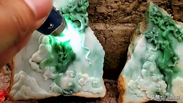 翡翠色带原石切开,后江有色带翡翠原石-第8张图片-翡翠网 翡翠色带原石切开,后江有色带翡翠原石-第8张图片-翡翠网