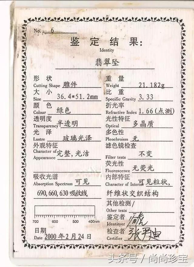 关于校验结论翡翠a货手镯的信息-第3张图片-翡翠网 关于校验结论翡翠a货手镯的信息-第3张图片-翡翠网