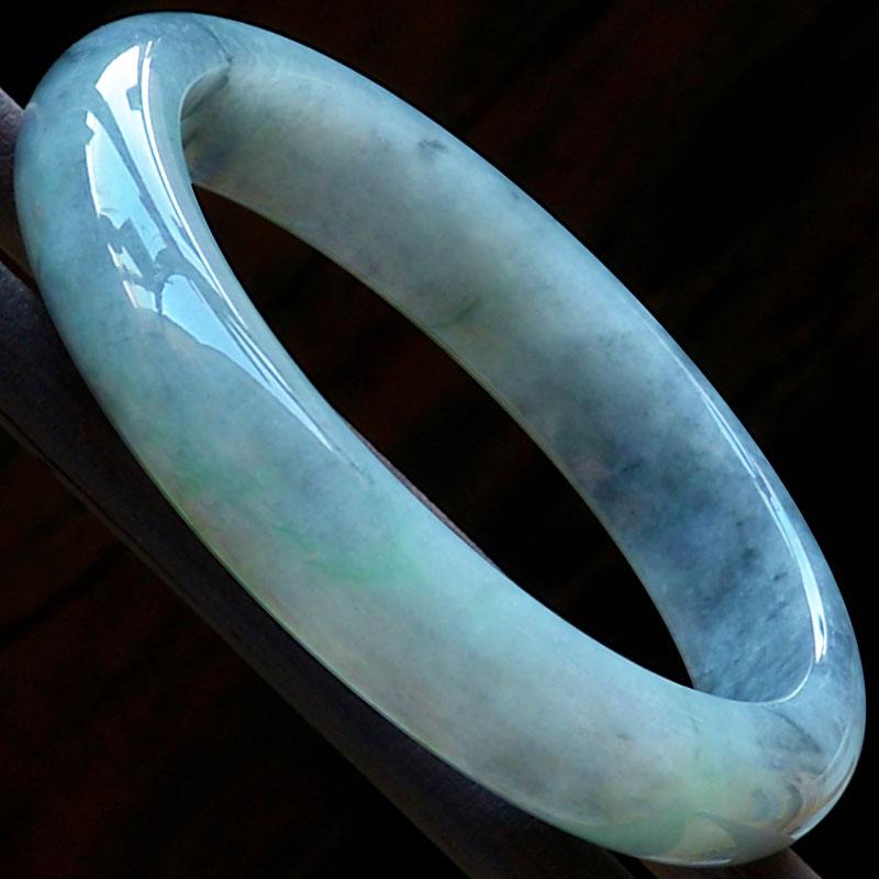 紫绿白三色翡翠手镯翡翠手镯紫绿黄-第2张图片-翡翠网 紫绿白三色翡翠手镯翡翠手镯紫绿黄-第2张图片-翡翠网