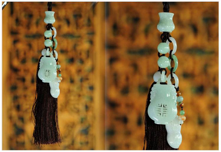 春带彩翡翠貔貅吊坠值多少钱天然翡翠车挂价格图片-第2张图片-翡翠网 春带彩翡翠貔貅吊坠值多少钱天然翡翠车挂价格图片-第2张图片-翡翠网