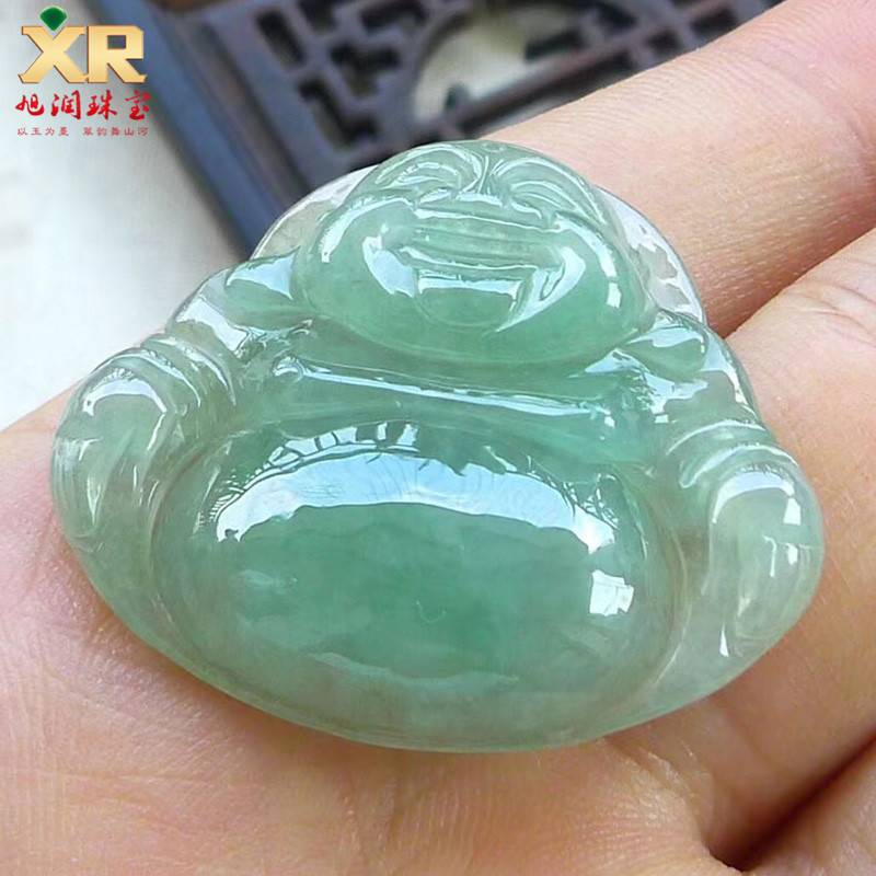 翡翠冰糯笑佛价格糯冰种翡翠什么档次-第2张图片-翡翠网 翡翠冰糯笑佛价格糯冰种翡翠什么档次-第2张图片-翡翠网
