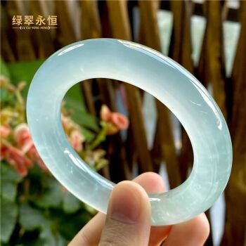 翡翠手镯冰种好还是糯种好,木那糯冰种翡翠手镯图片-第2张图片-翡翠网 翡翠手镯冰种好还是糯种好,木那糯冰种翡翠手镯图片-第2张图片-翡翠网