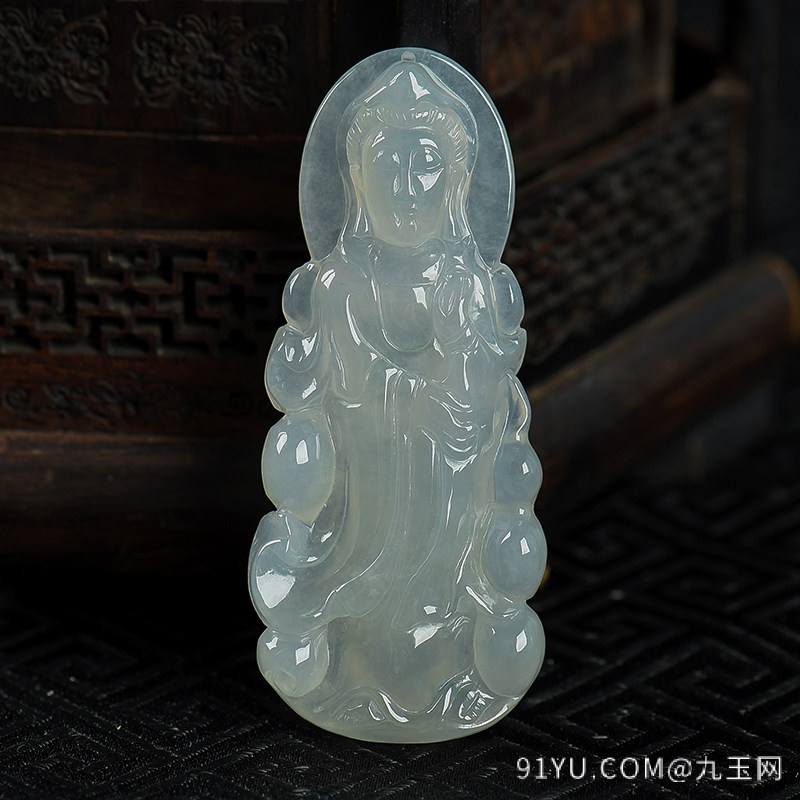 高档翡翠观音挂件图片大全翡翠的观音专业知识大全-第2张图片-翡翠网