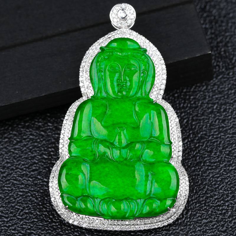 翡翠a货吊坠观音价格翡翠帝王绿观音价格-第2张图片-翡翠网 翡翠a货吊坠观音价格翡翠帝王绿观音价格-第2张图片-翡翠网