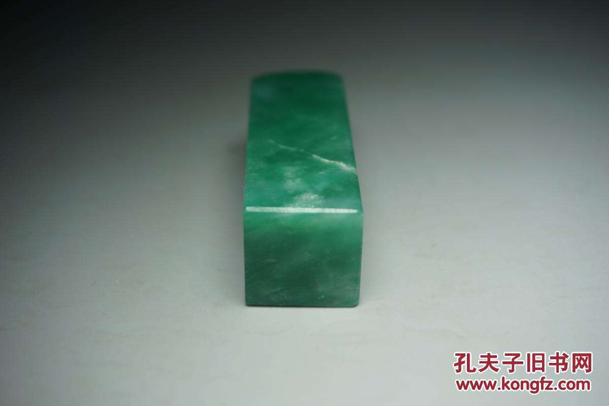 老翡翠印章满绿翡翠印章价格-第1张图片-翡翠网 老翡翠印章满绿翡翠印章价格-第1张图片-翡翠网