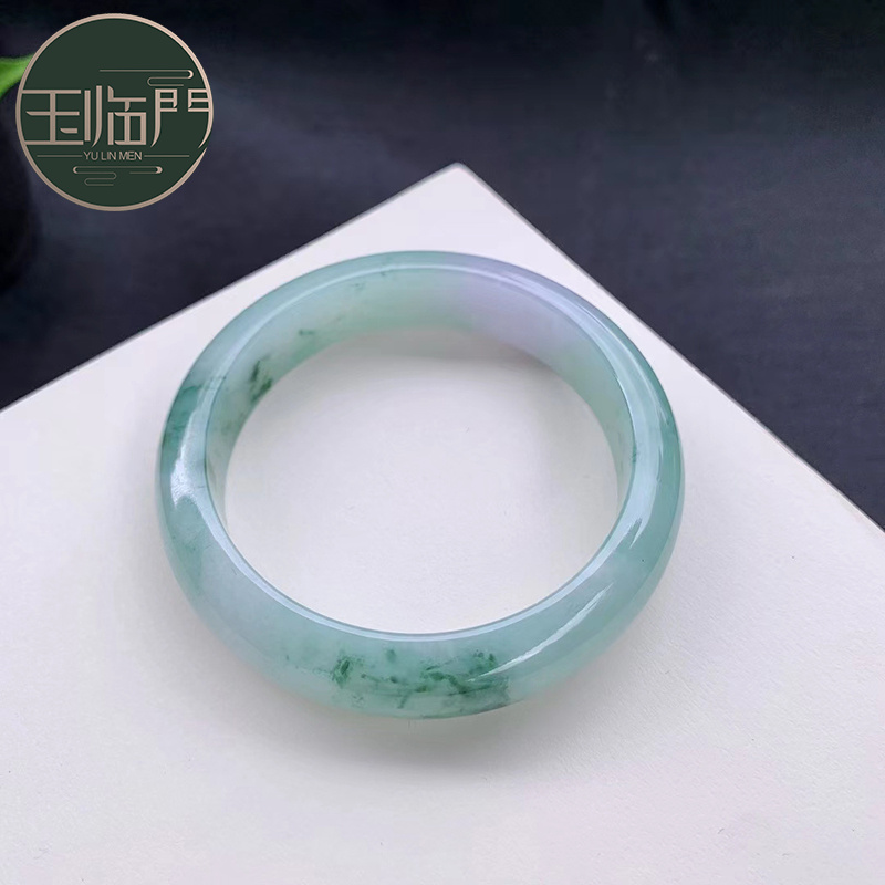 糯种飘花翡翠手镯图片价格高糯化飘花翡翠手镯价格-第2张图片-翡翠网 糯种飘花翡翠手镯图片价格高糯化飘花翡翠手镯价格-第2张图片-翡翠网