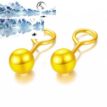 一对纯金耳环多少钱,纯金耳环一般一对多少钱-第1张图片-翡翠网 一对纯金耳环多少钱,纯金耳环一般一对多少钱-第1张图片-翡翠网