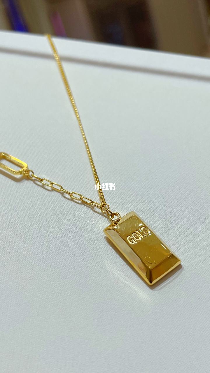 小金条项链图片周大福小金条项链图片-第2张图片-翡翠网
